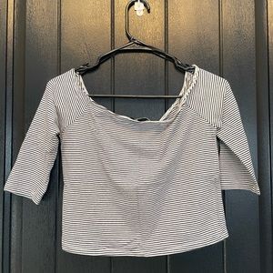 Off Shoulder Crop Top